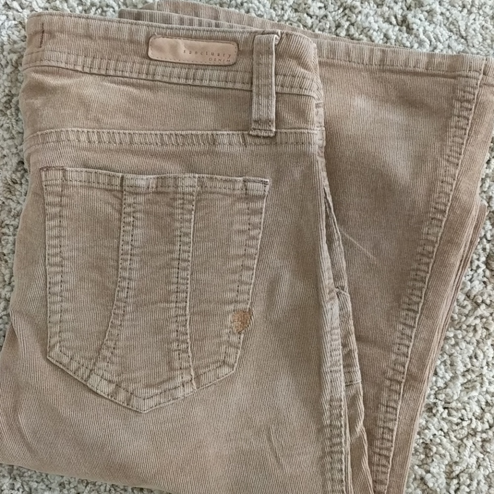 Sanctuary denim corduroy bootleg pants